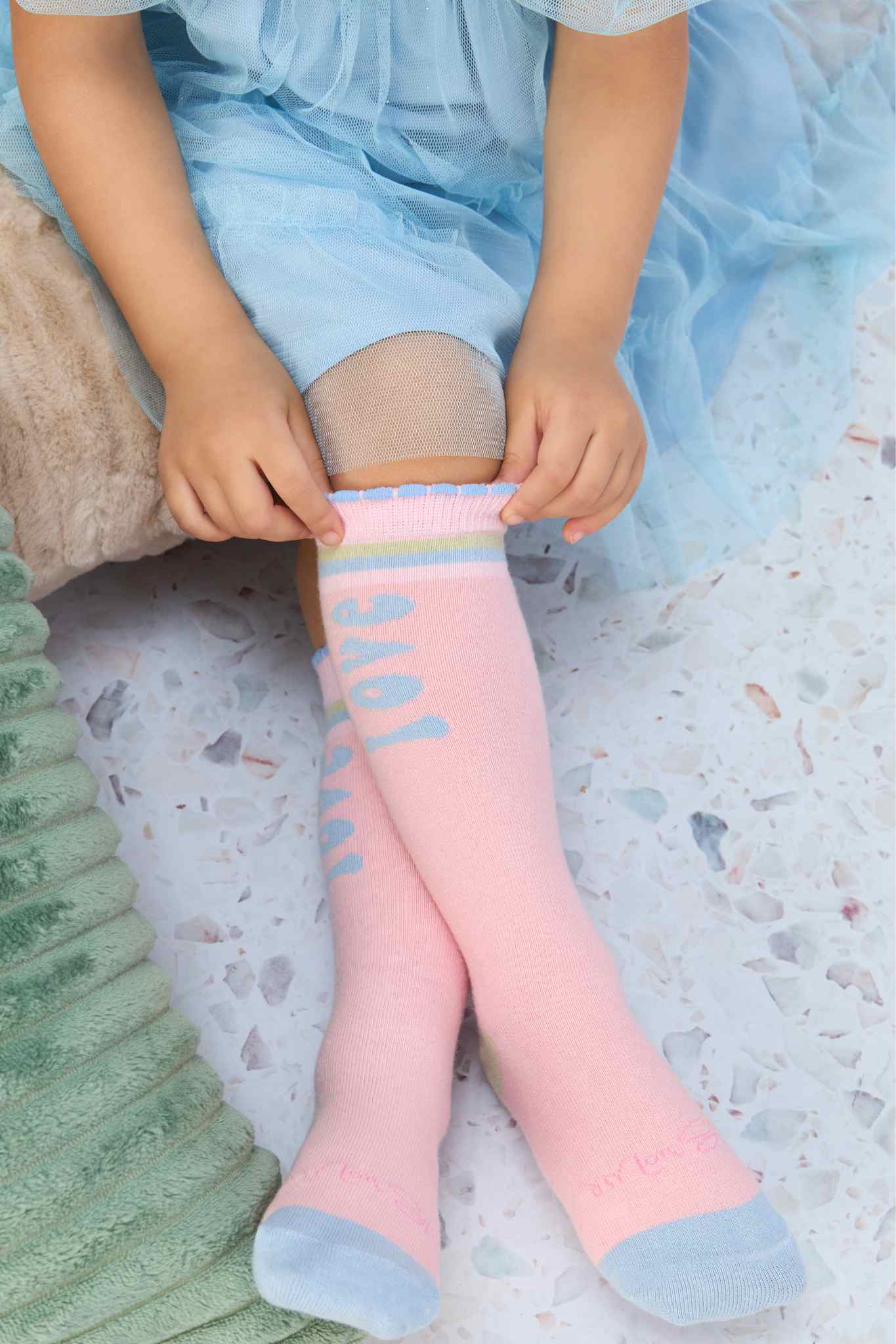 Meia-Calça Infantil Preta Mon Sucré Corações Colors