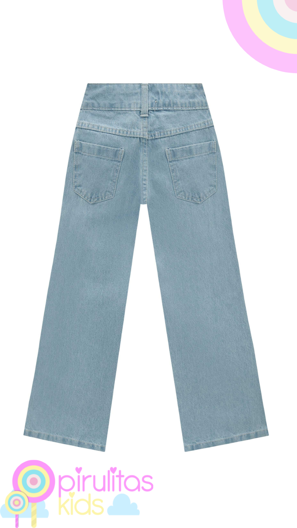 Calça jeans wide leg arkansas